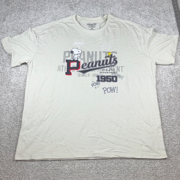 Peanuts Men's Cream Snoopy Graphic Tee size XL extra large - Picture 1 of 4